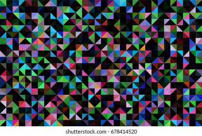 Dark Multicolor, Rainbow vector polygon abstract background. Modern geometrical abstract illustration with gradient. The textured pattern can be used for background.