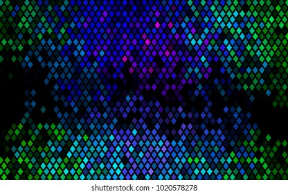 Dark Multicolor, Rainbow vector polygonal illustration consisting of rectangles. Rectangular design for your business. Creative geometric background in origami style with gradient.
