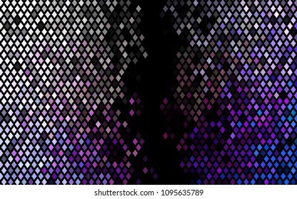 Dark Multicolor, Rainbow vector polygonal illustration, which consist of rectangles. Rectangular pattern for your business design. Geometric background in Origami style with gradient. 