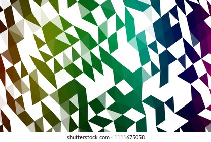 Dark Multicolor, Rainbow vector polygonal pattern. An elegant bright illustration with gradient. A new texture for your design.