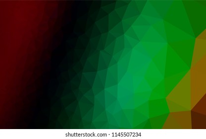 Dark Multicolor, Rainbow vector polygonal background. Brand new colored illustration in blurry style with gradient. The elegant pattern can be used as part of a brand book.