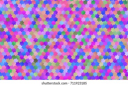 Dark Multicolor, Rainbow vector polygonal illustration, which consist of hexagons. Hexagonal design for your business. Creative geometric background in Origami style with gradient