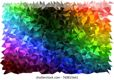 Dark Multicolor, Rainbow vector polygonal template. Glitter abstract illustration with an elegant design. A completely new template for your business design.