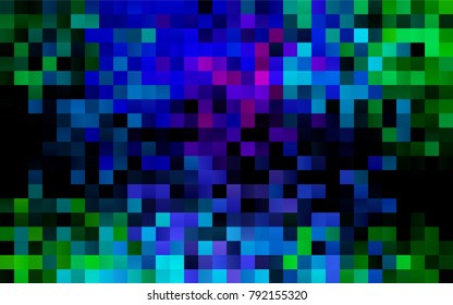 Dark Multicolor, Rainbow vector polygonal illustration consisting of rectangles. Rectangular design for your business. Creative geometric background in origami style with gradient.
