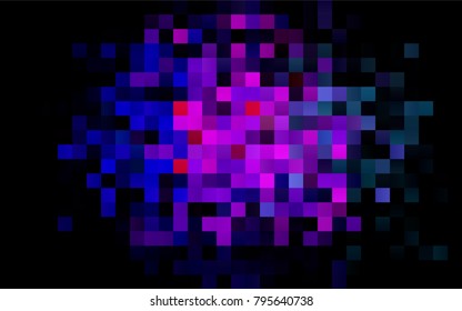 Dark Multicolor, Rainbow vector polygonal illustration consisting of rectangles. Rectangular design for your business. Creative geometric background in origami style with gradient.