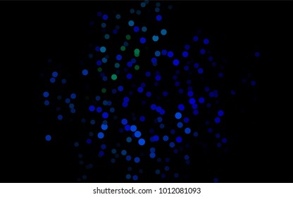 Dark Multicolor, Rainbow vector red pattern of geometric circles, shapes. Colorful mosaic banner. Geometric background with colored disks.