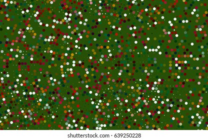 Dark Multicolor, Rainbow vector red pattern of geometric circles, shapes. Colorful mosaic banner. Geometric background with colored disks.