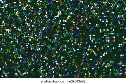 Dark Multicolor, Rainbow vector red pattern of geometric circles, shapes. Colorful mosaic banner. Geometric background with colored disks.