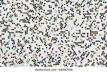 Dark Multicolor, Rainbow vector red pattern of geometric circles, shapes. Colorful mosaic banner. Geometric background with colored disks.