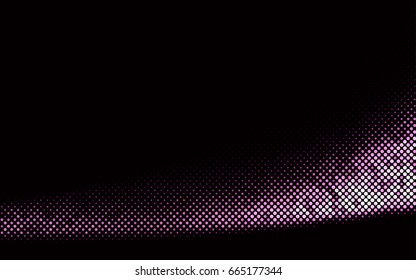 Dark Multicolor, Rainbow vector red banner with set of circles, dots. Donuts Background. Creative Design Template. Technological halftone illustration.