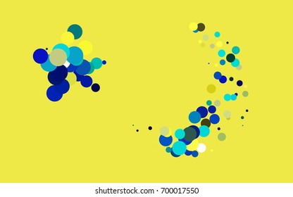 Dark Multicolor, Rainbow vector red pattern of geometric circles, shapes. Colorful mosaic banner. Geometric background with colored disks.