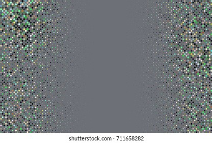 Dark Multicolor, Rainbow vector red banner with set of circles, dots. Donuts Background. Creative Design Template. Technological halftone illustration.