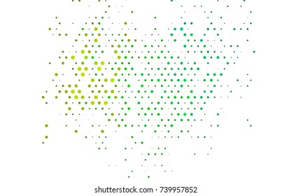 Dark Multicolor, Rainbow vector red pattern of geometric circles, shapes. Colorful mosaic banner. Geometric background with colored disks.