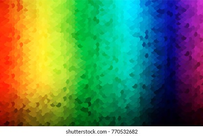 Dark Multicolor, Rainbow vector red pattern of geometric circles, shapes. Colorful mosaic banner. Geometric background with colored disks.