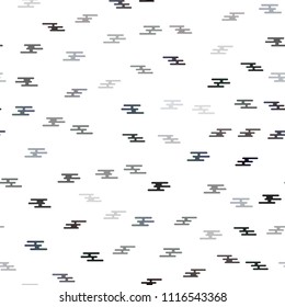 Dark Multicolor, Rainbow vector seamless pattern with rounded line shapes. Lines on blurred abstract background with gradient. The pattern can be used as ads, poster, banner for commercial.