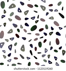 Dark Multicolor, Rainbow vector seamless cover in polygonal style with circles. Modern abstract illustration with colorful dots, lines. Smart design for your business advert.