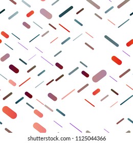 Dark Multicolor, Rainbow vector seamless layout with flat lines. Glitter abstract illustration with colored sticks. The pattern can be used for websites.