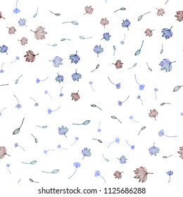 Dark Multicolor, Rainbow vector seamless hand painted background. Creative illustration in blurred style with leaves. Brand new design for your business.