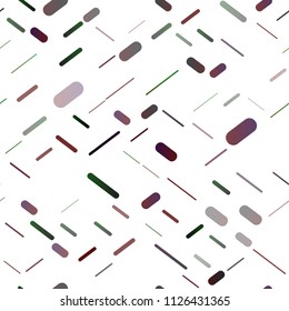 Dark Multicolor, Rainbow vector seamless template with repeated sticks. Decorative shining illustration with lines on abstract template. Best design for your ad, poster, banner.