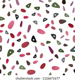 Dark Multicolor, Rainbow vector seamless backdrop with lines, circles. Beautiful illustration with circles, triangles in nature style. Pattern for busines ad, booklets, leaflets