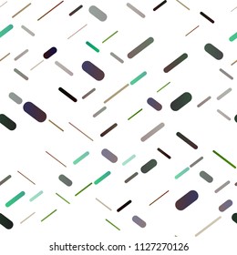 Dark Multicolor, Rainbow vector seamless pattern with narrow lines. Blurred decorative design in simple style with lines. Best design for your ad, poster, banner.