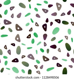 Dark Multicolor, Rainbow vector seamless background with triangles, circles. Illustration with set of colorful circles, triangles. Modern template for your landing page.