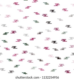 Dark Multicolor, Rainbow vector seamless texture with colored lines. Glitter abstract illustration with colored sticks. The pattern can be used as ads, poster, banner for commercial.
