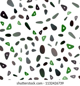Dark Multicolor, Rainbow vector seamless layout with circles, lines. Circles, lines on abstract background with colorful gradient. Pattern can be used for websites.