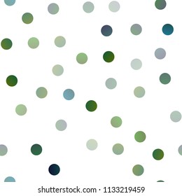 Dark Multicolor, Rainbow vector seamless background with bubbles. Beautiful colored illustration with blurred circles in nature style. New design for ad, poster, banner of your website.
