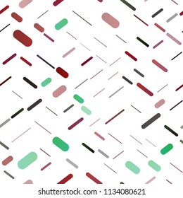 Dark Multicolor, Rainbow vector seamless template with crossing lines. Lines on blurred abstract background with gradient. The pattern can be used as ads, poster, banner for commercial.