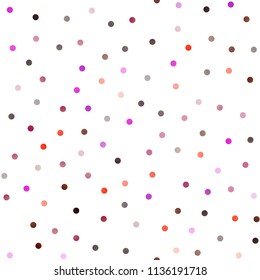 Dark Multicolor, Rainbow vector seamless pattern with spheres. Illustration with set of shining colorful abstract circles. New design for ad, poster, banner of your website.