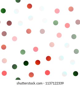 Dark Multicolor, Rainbow vector seamless cover with spots. Blurred decorative design in abstract style with bubbles. Pattern can be used as texture of water, rain drops.