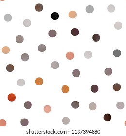 Dark Multicolor, Rainbow vector seamless texture with disks. Glitter abstract illustration with blurred drops of rain. Pattern can be used as texture of water, rain drops.