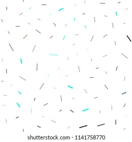 Dark Multicolor, Rainbow vector seamless layout with flat lines. Modern geometrical abstract illustration with staves. Best design for your ad, poster, banner.