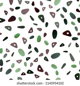 Dark Multicolor, Rainbow vector seamless background with triangles, circles. Illustration with set of colorful circles, triangles. Smart design for your business advert.