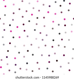 Dark Multicolor, Rainbow vector seamless template with circles. Modern abstract illustration with colorful water drops. The pattern can be used for aqua ad, booklets.