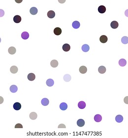 Dark Multicolor, Rainbow vector seamless layout with circle shapes. Glitter abstract illustration with blurred drops of rain. Beautiful design for your business natural advert.