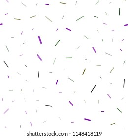 Dark Multicolor, Rainbow vector seamless background with straight lines. Decorative shining illustration with lines on abstract template. The pattern can be used for busines ad, booklets, leaflets
