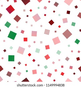 Dark Multicolor, Rainbow vector seamless texture in rectangular style. Rectangles on abstract background with colorful gradient. Pattern for commercials.