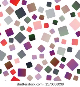 Dark Multicolor, Rainbow vector seamless template with crystals, rectangles. Glitter abstract illustration with rectangular shapes. Pattern can be used for websites.