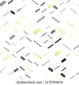 Dark Multicolor, Rainbow vector seamless background with straight lines. Shining colored illustration with narrow lines. Best design for your ad, poster, banner.