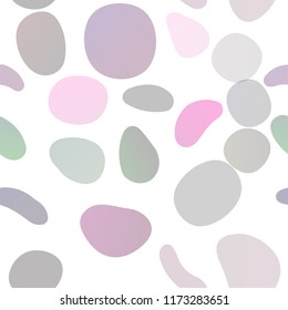Dark Multicolor, Rainbow vector seamless background with bubbles. Illustration with set of shining colorful abstract circles. Template for business cards, websites.