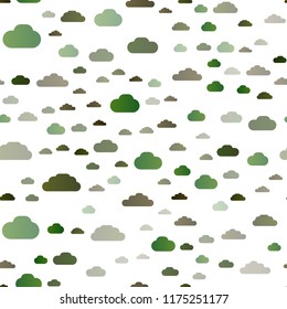 Dark Multicolor, Rainbow vector seamless texture with cloudy sky. Illustration in abstract style with colorful clouds. Pattern for trendy fabric, wallpapers.