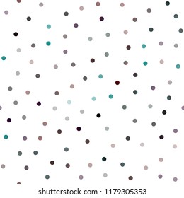 Dark Multicolor, Rainbow vector seamless cover with spots. Beautiful colored illustration with blurred circles in nature style. Beautiful design for your business natural advert.