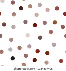 Dark Multicolor, Rainbow vector seamless texture with disks. Blurred bubbles on abstract background with colorful gradient. The pattern can be used for beautiful websites.