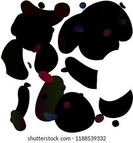 Dark Multicolor, Rainbow vector seamless cover with circles. Abstract illustration with colored bubbles in nature style. Template for business cards, websites.