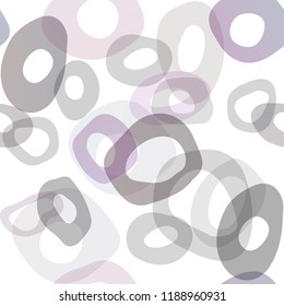 Dark Multicolor, Rainbow vector seamless template with spots. Blurred decorative design in abstract style with bubbles. Design for textile, fabric, wallpapers.