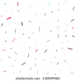 Dark Multicolor, Rainbow vector seamless pattern with narrow lines. Blurred decorative design in simple style with lines. The pattern can be used as ads, poster, banner for commercial.