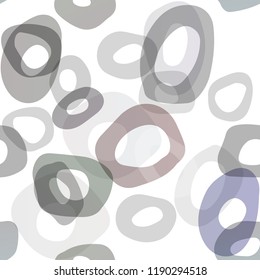 Dark Multicolor, Rainbow vector seamless cover with circles. Colorful illustration with blurred circles in nature style. Pattern for trendy fabric, wallpapers.