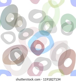 Dark Multicolor, Rainbow vector seamless layout with circle spots. Blurred decorative design in abstract style with bubbles. Trendy design for wallpaper, fabric makers.